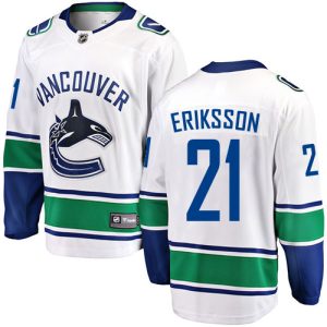 Herren Vancouver Canucks Eishockey Trikot Loui Eriksson #21 Breakaway Weiß Fanatics Branded Auswärts